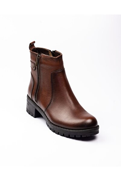 Castle Black 4663 - 1 Kadın Deri Bot Taba Taba-40