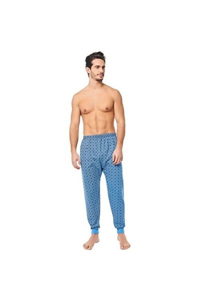 Seher Yıldızı Men's Blue Pajama Bottoms
