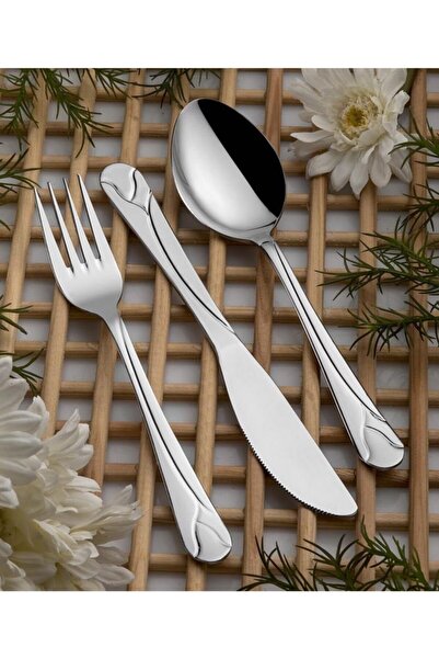 TERCAN Tulip Model 77 Piece Spoon Fork Knife Serving Set