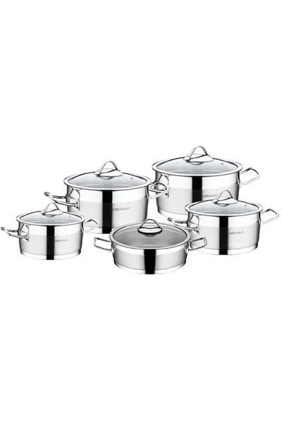 Kahramanlar Glazed 10-Piece Cookware Set