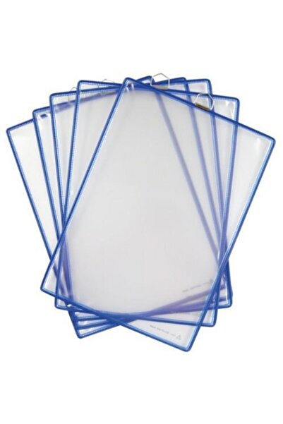 NO NAME Tarıfold Askılı Poşet A4 Şeffaf/mavi 5 Li