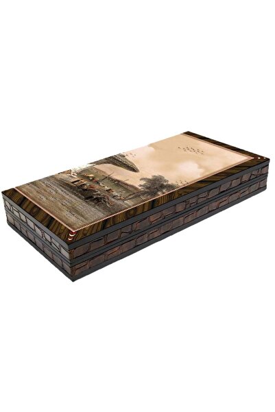 Genel Markalar Üsküdar Çeşmesi Resimli Tavla Büyük Boy 03