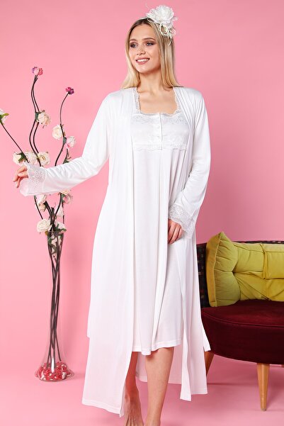 Emose طقم ثوب نوم للحوامل من إكرو للنساء