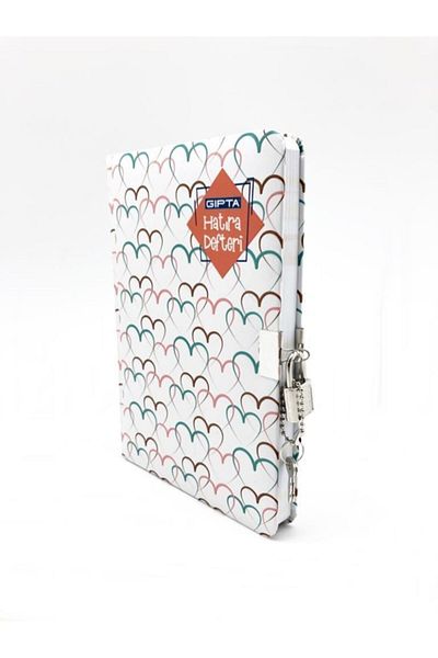 Gıpta غطاء صلب بخيوط مقاس 14 × 20، 120 ورقة، كتاب تذكاري - أبيض