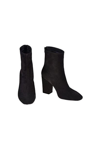 Moosefield Női valódi bőr fekete csizma