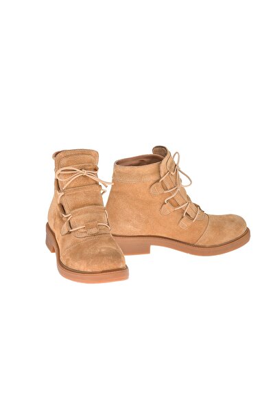 Moosefield Γυναικείες μπότες από γνήσιο δέρμα Tan