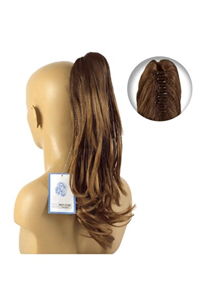 AYTUĞ PERUK Düz Örgülü Mandallı Kuyruk / Kestane Kumral Ombre / Uzun / Rkp319...