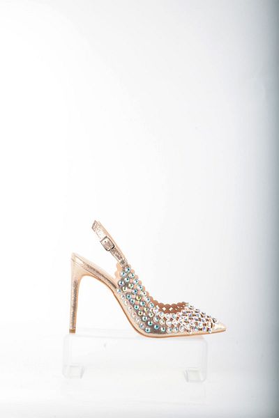 Topukla Footwear 4167 Stoned Evening Dress Shoes Thin Heel 15 Pont