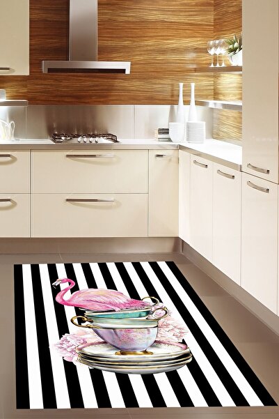 on the clouds Fincan Flamingo Desenli Dijital Baskılı Kaymaz Taban Yıkanabili...