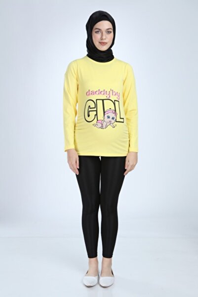 turkish dreams Tricou de maternitate cu imprimeu galben pentru femei