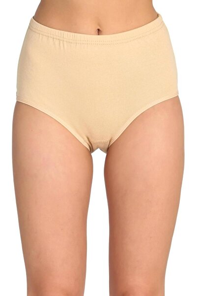 İki Yıldız Жіночі бежеві труси з лікрами та високою талією, 6 шт.