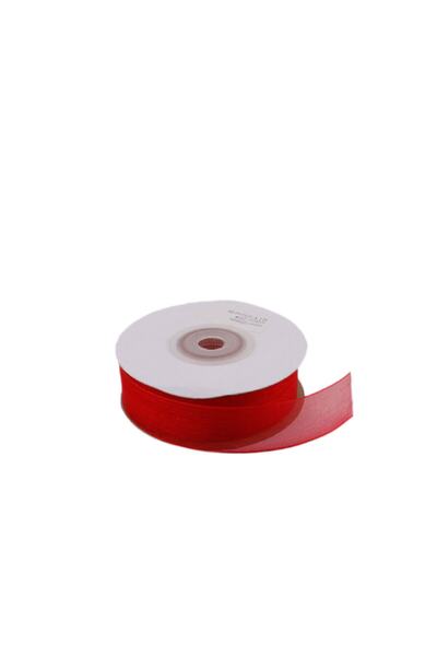 NO NAME Органза стрічка 30 мм - 22 метри червона