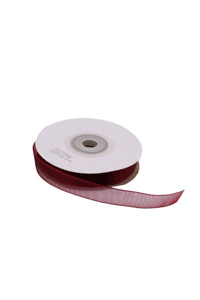 NO NAME Organza Ribbon 20 Mm - 22 Meters Claret Red
