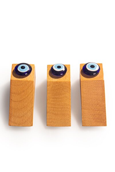 Lira 3 قطع سدادة باب خشبية مع سدادة باب مطرزة بعين الشر