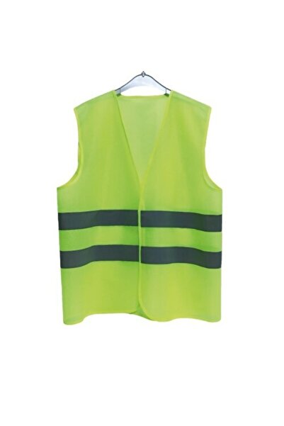 Yeni Satranç Unisex Sarı Reflektörlü Ikaz Yeleği 10'lu
