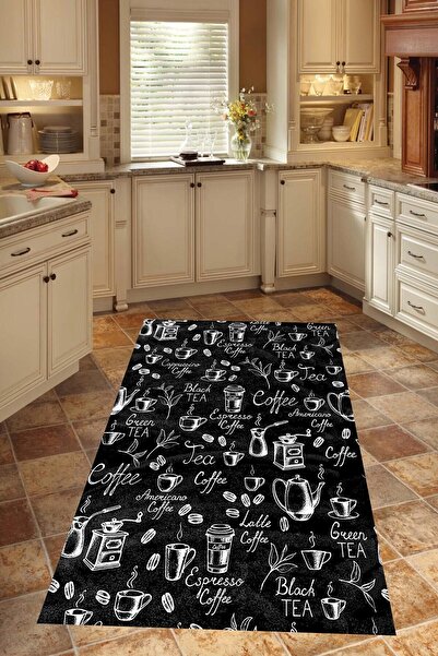 on the clouds Çaydanlık Fincan Desenli Dijital Baskılı Kaymaz Taban Yıkanabil...