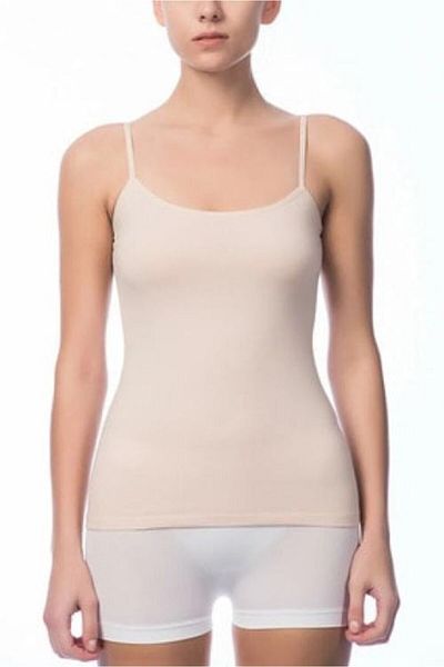 NBB Women's Skin Cotton Lycra Thin Strap Undershirt 663