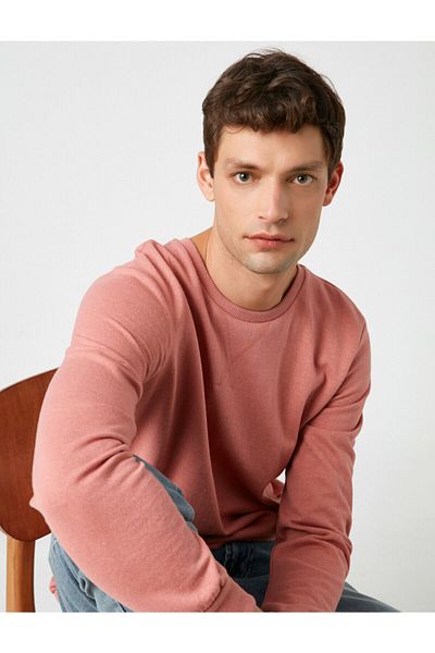 Koton Respect Life | Respect for Life - Crew Neck Basic Sweatshirt