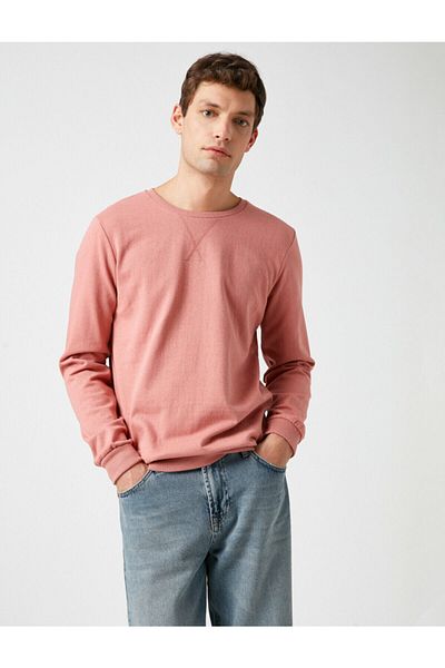 Koton Respect Life | Respect for Life - Crew Neck Basic Sweatshirt