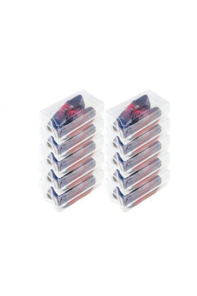 Generic Brand Set de 12 cutii de depozitare pentru pantofi Ayk Trend B