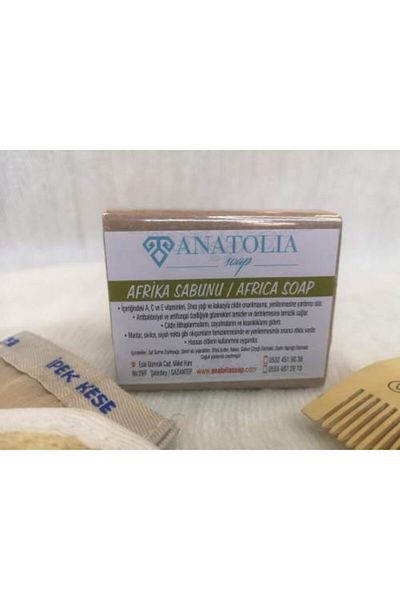 Anatolia Soap African Soap. It cleans the pores and makes the skin shine.