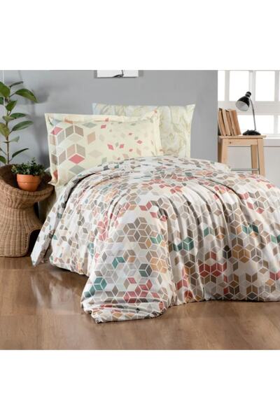 MAXSTYLE Poplin Saten Bella Tek Kişilik Nevresim Takımı
