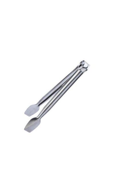 AVMmarketim Tongs 2 Pieces Steel Grill Tongs Stainless 23 Cm Frying Tongs