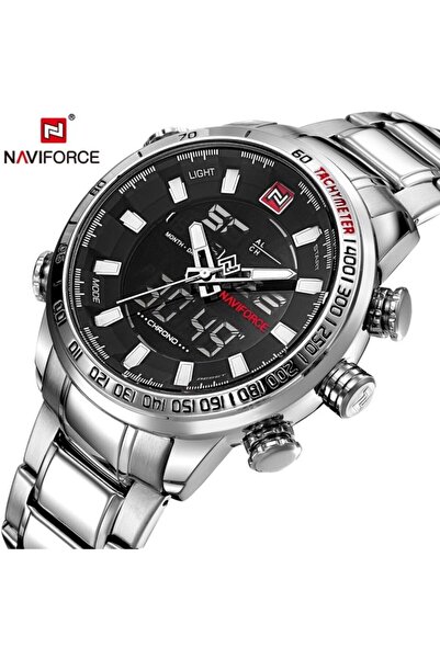 Naviforce Erkek Kol Saati Dijital Analog Çelik Kordon 843