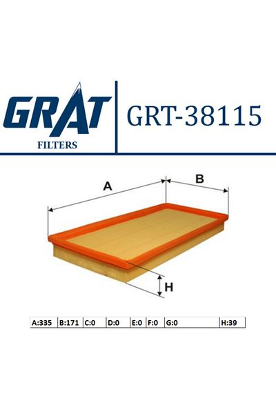 GRAT Kia Sephia 98- Shuma 97- Carens 02-05 38115 Oem Air Filter
