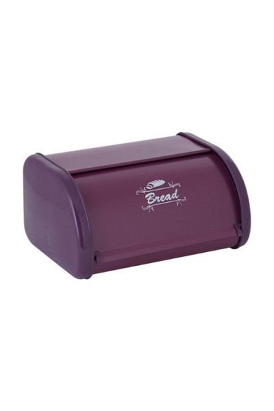 indirimse Purple Metal Sliding Bread Storage Box