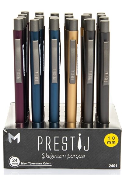 Mopak -masaüstü Prestij Metal Gövdeli Tükenmez Kalem Mavi Renk Renk