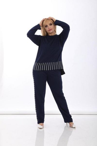 ZTO Women's Navy Blue Tracksuit Set