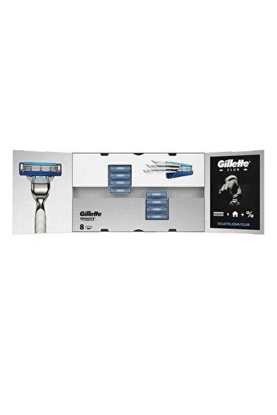Gillette Mach-3 Turbo 8 Li Yedek Kutu