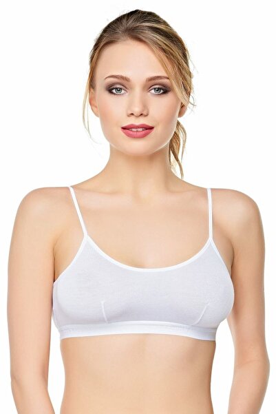 Belinay Жіночий білий тренувальний бюстгальтер Бюстгальтер-майка 2 штуки в ко...