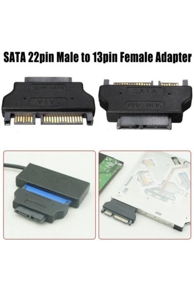 Alfais 4400 Slimline Sata Adaptör Serial Ata Slim 7+6 Çevirici Dönüştürücü Adaptör