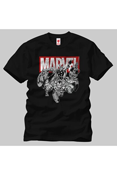 Crazy Avengers muška majica u sivim tonovima