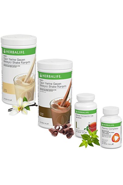 Herbalife Shake Vanilya 1 Çikolata 1 Çay Klasik 100 gr  Thermo Complete
