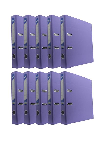 Noki Narrow Plastic Folder (56412-170) Lilac 10 Piece Pack