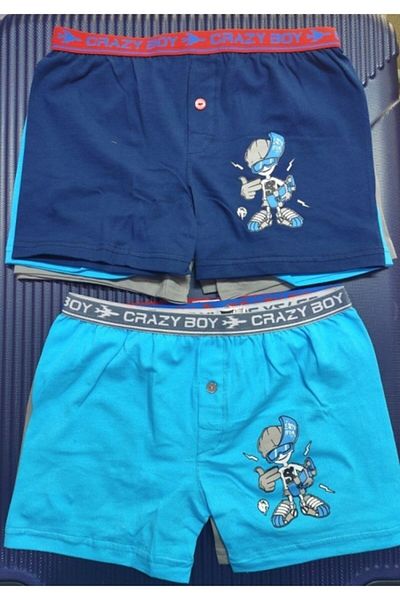Tutku Boy's Colorful Elastane Boxers 6 Τεμαχίων