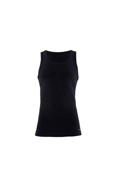 Blackspade Men's Black U-Neck Cotton Undershirt - Pack of 2 9678