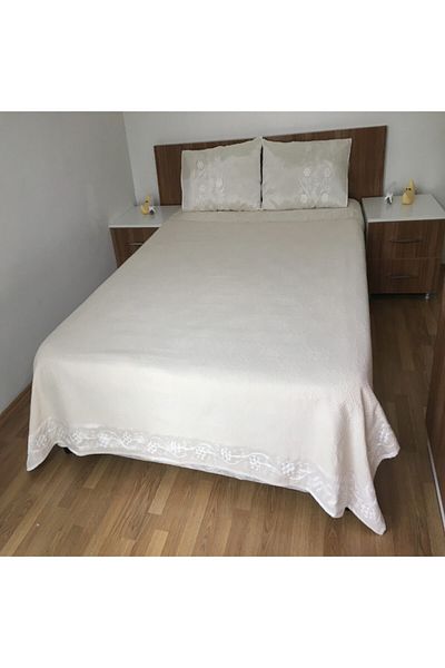 Yavuz Tekstil Double Silk Pique Set Natural Handcrafted