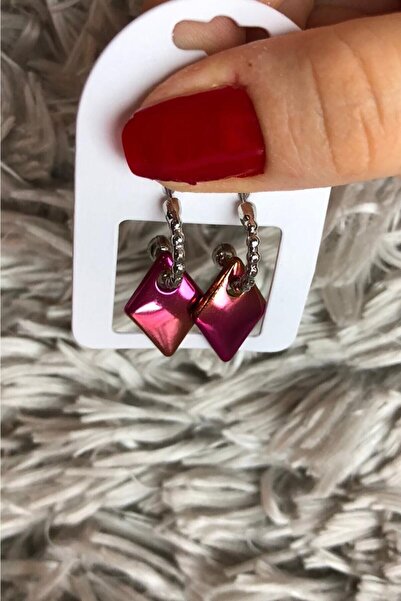 Leerybee الفوشيه اللون الأصفر أقراط البلاط مضاد الأرجية