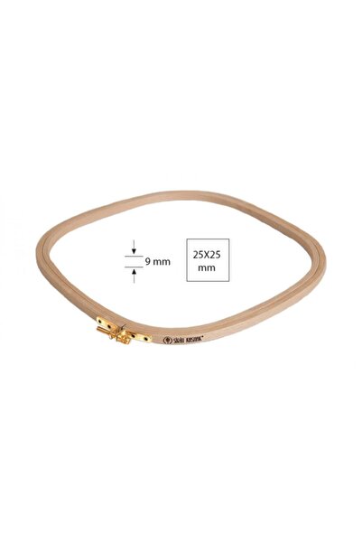 Şirin Kasnak Ahşap Kare Kasnak Kare Vidalı Nakış Kasnağı Ölçüsü : 25x25