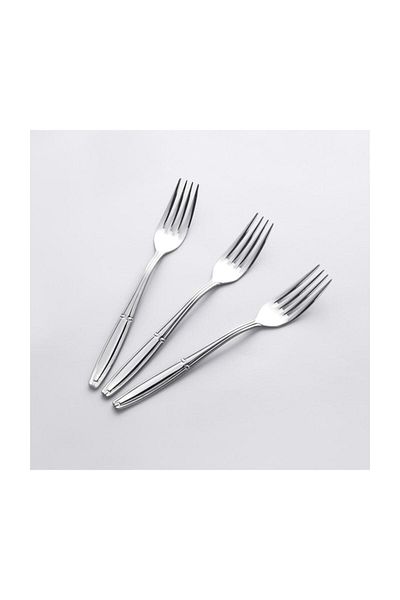 Nehir Buket Plain 12-Piece Dessert Cutlery Set