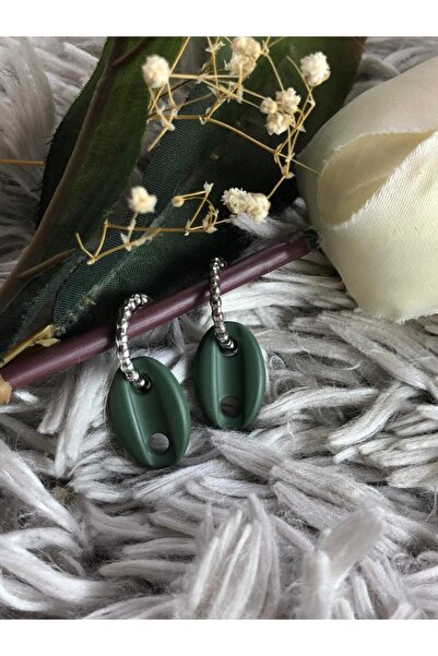 Leerybee Matte Khaki Color Antiallergic Sailor Knot Earrings