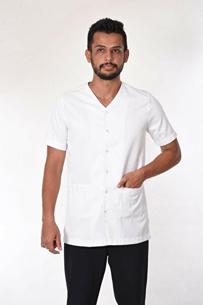 FBC Tekstil Deniz Doktor Önlüğü Eczacı Önlüğü Hemşire Önlüğü Estetisyen Önlüğü Beyaz Erkek Önlük