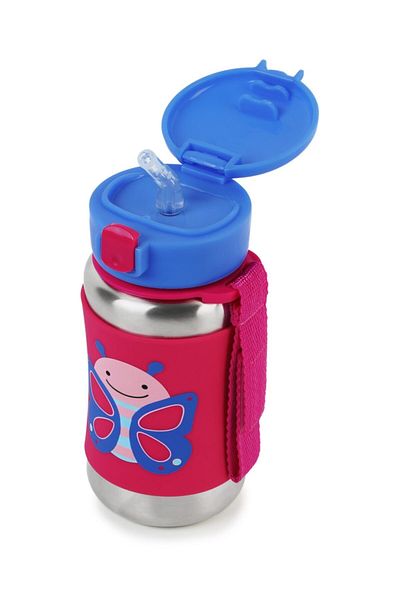 Skip Hop Stainless Steel Butterfly - Straw Drinker