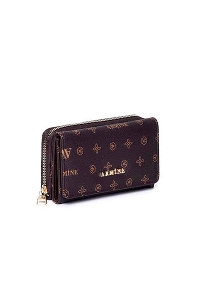 Armine C12 Brown Printed Women's Wallet