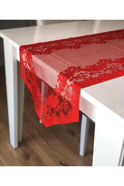 ÇEYİZDÜNYAM Örme Runner Kırmızı 40x90