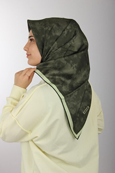 Aker Khaki Silk Tivil Scarf 7208713 -952